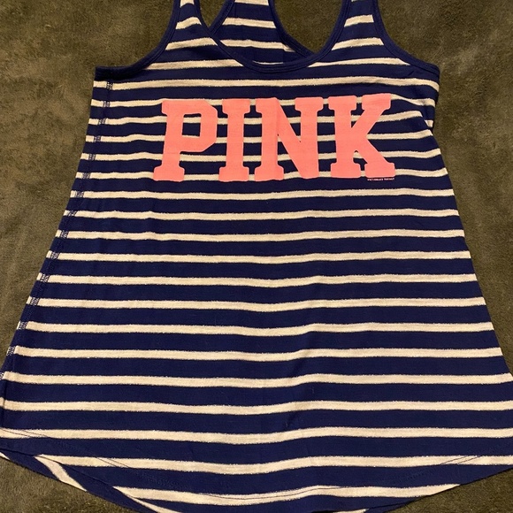 Victoria's Secret PINK Striped Tank - Picture 1 of 1